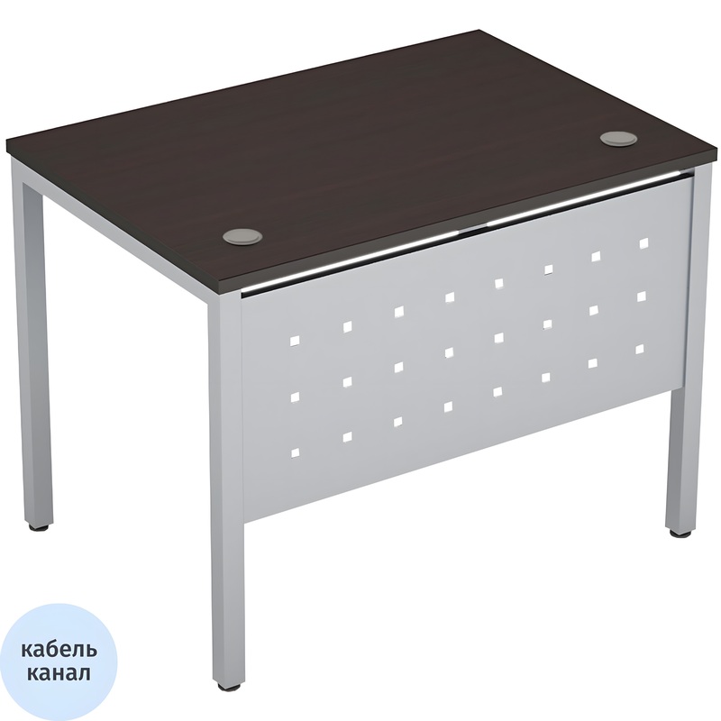 Изображение товара Стол прямой Avance 6МК.007 венге/алюминий матовый 1000х700х750 мм