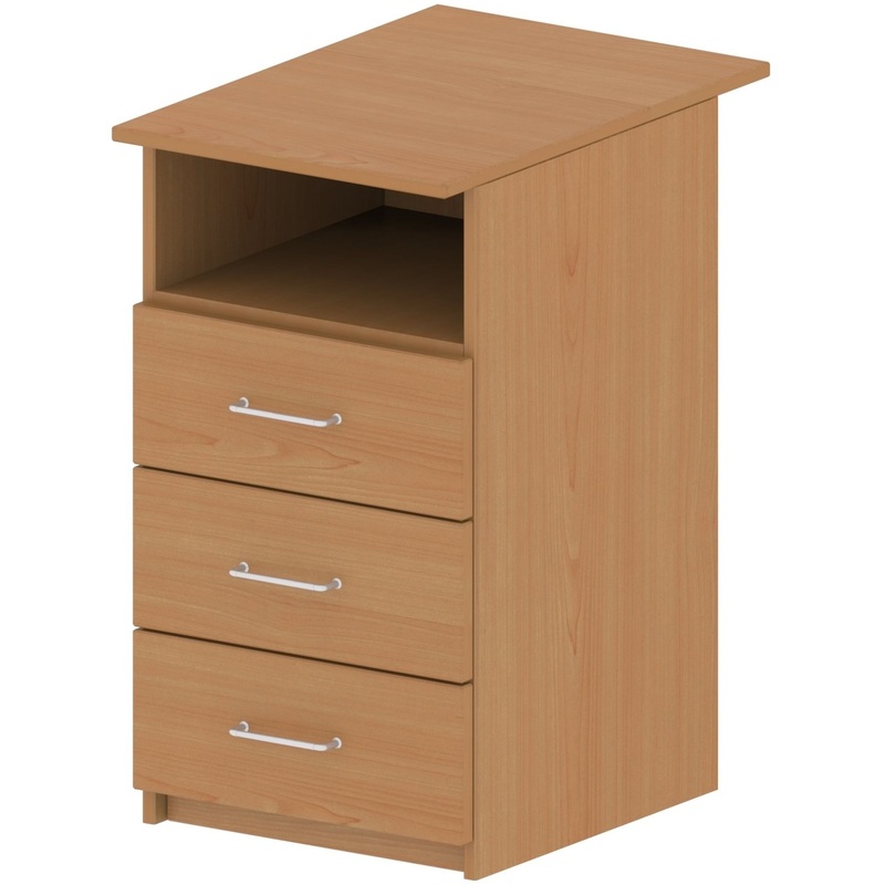 Изображение товара Тумба приставная Бюджет 2557 с тремя ящиками