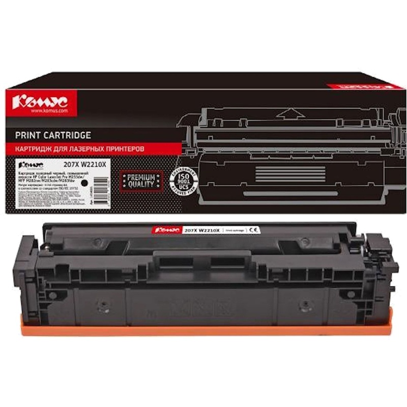 Изображение товара Картридж лазерный Комус 207X W2210X для HP черный повышенная емкость