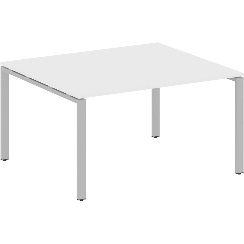 Изображение товара Стол для переговоров Metal System Style БП.ПРГ-1.3 белый/серый 1400x1235x750 мм