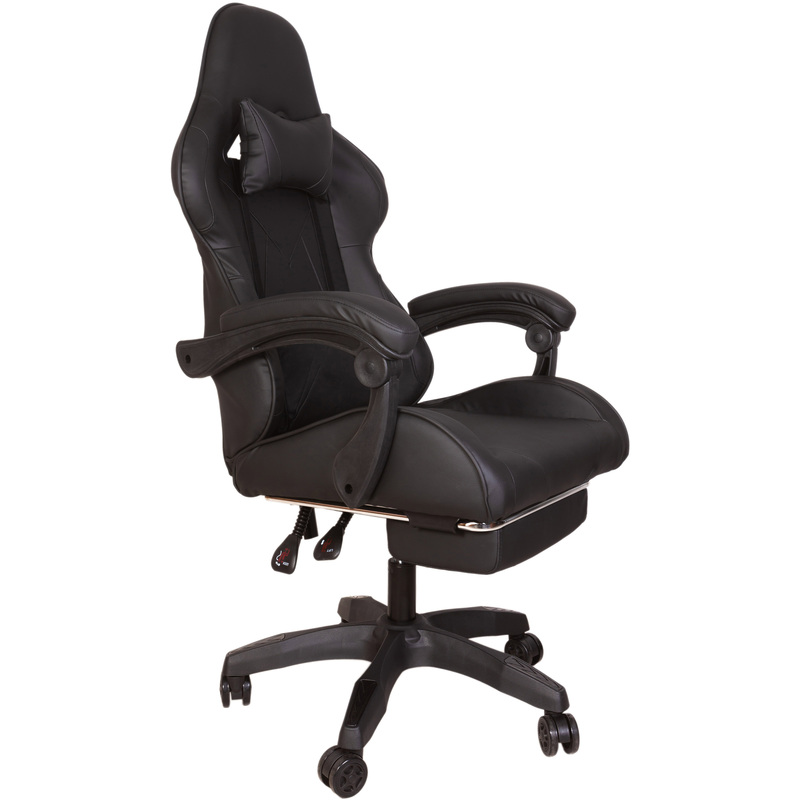 Изображение товара Кресло игровое Gramber А01 чёрное (экокожа, пластик)