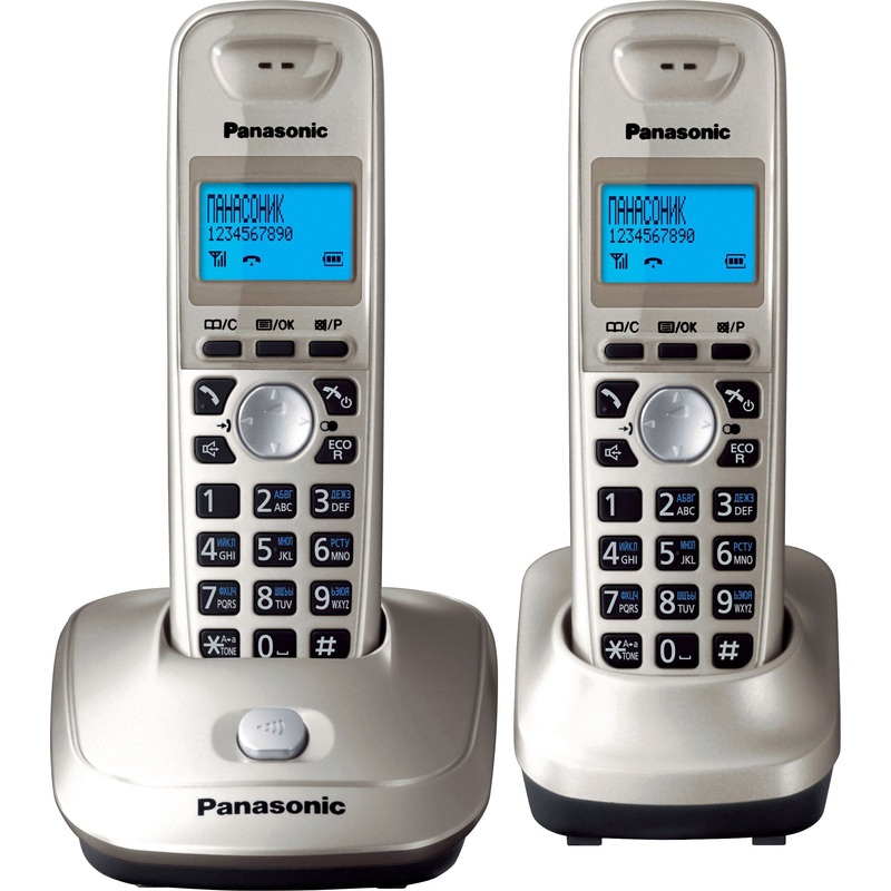 Изображение товара Радиотелефон Panasonic KX-TG2512RUN с 2 трубками, DECT, Caller ID, серый