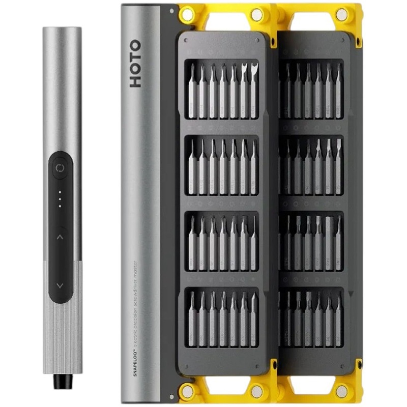 Изображение товара Отвёртка аккумуляторная Hoto Master Set S-A01 0.5 Нм 3.7 В Li-Ion в кейсе с набором бит (HFE0025GL)