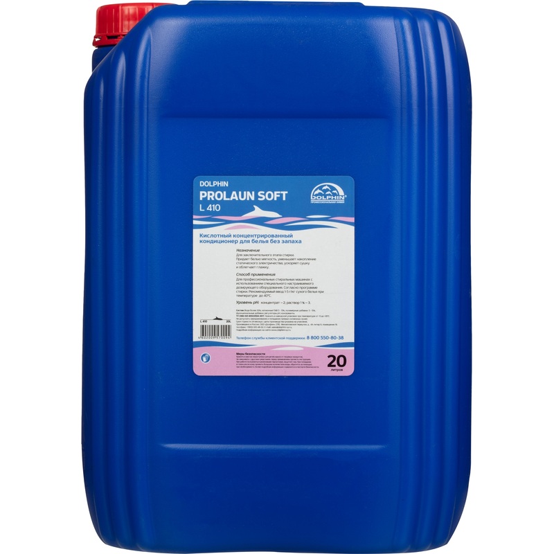 Изображение товара Кондиционер для белья без запаха Dolphin ProLaun Soft L410 20 л (концентрат)