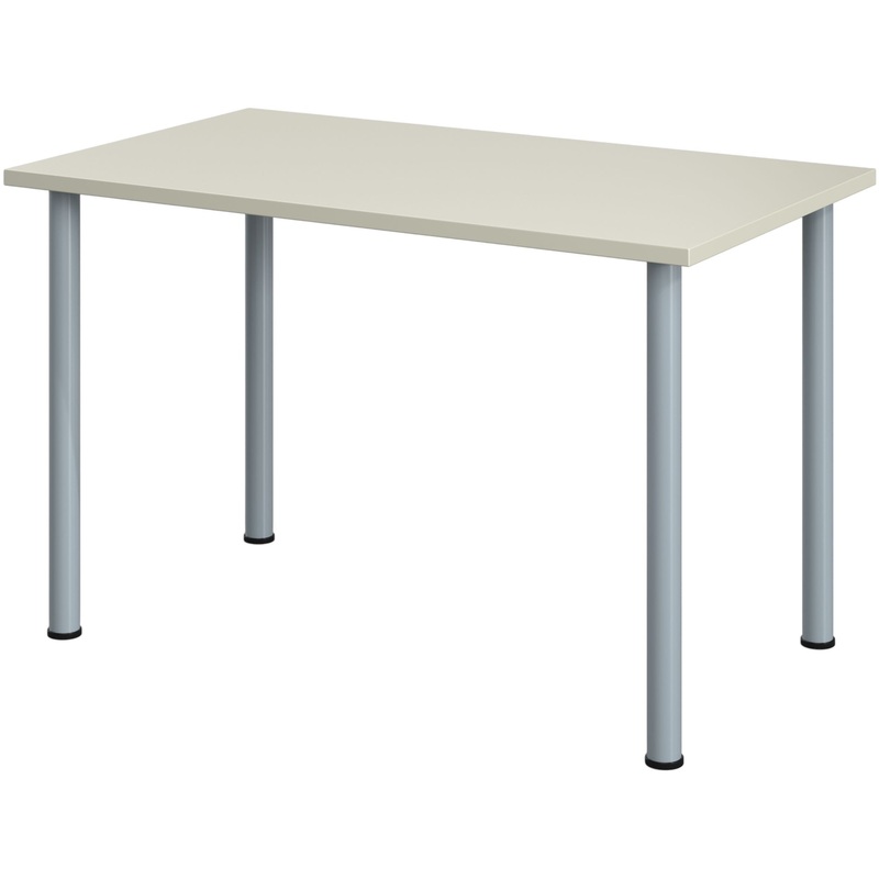 Изображение товара Стол обеденный серый 1500х700х760 мм из ДСП и металла