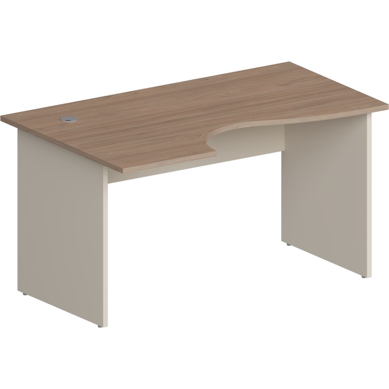 Изображение товара Стол эргономичный Комус Мебель (Easy to lead) Easy One 870.871 левый (вяз швейцарский/кашемир, 1400х900х743 мм)