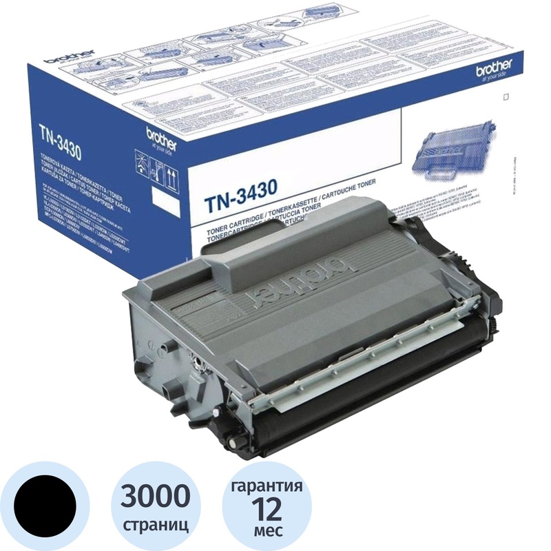 Изображение товара Картридж лазерный Brother TN-3430 черный оригинальный