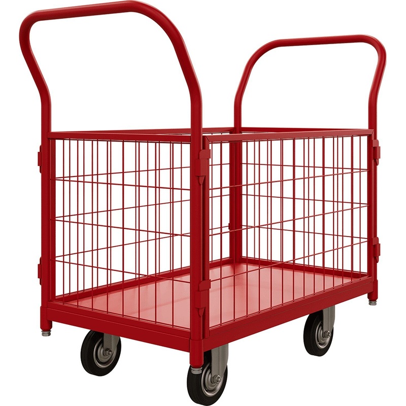 Изображение товара Тележка грузовая Red Tool грузоподъёмность 300 кг (литые колёса 125 мм, ТС 1 RT 125)