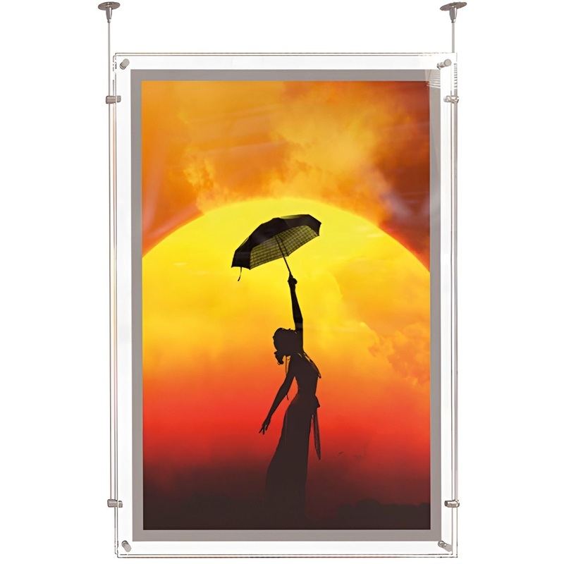 Изображение товара Световая панель (лайтбокс) Attache Crystal А1+ двусторонняя настенная натросах (684х931 мм)