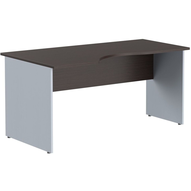 Изображение товара Эргономичный левый офисный стол Imago СА-1Л 1600x900 мм Венге металлик