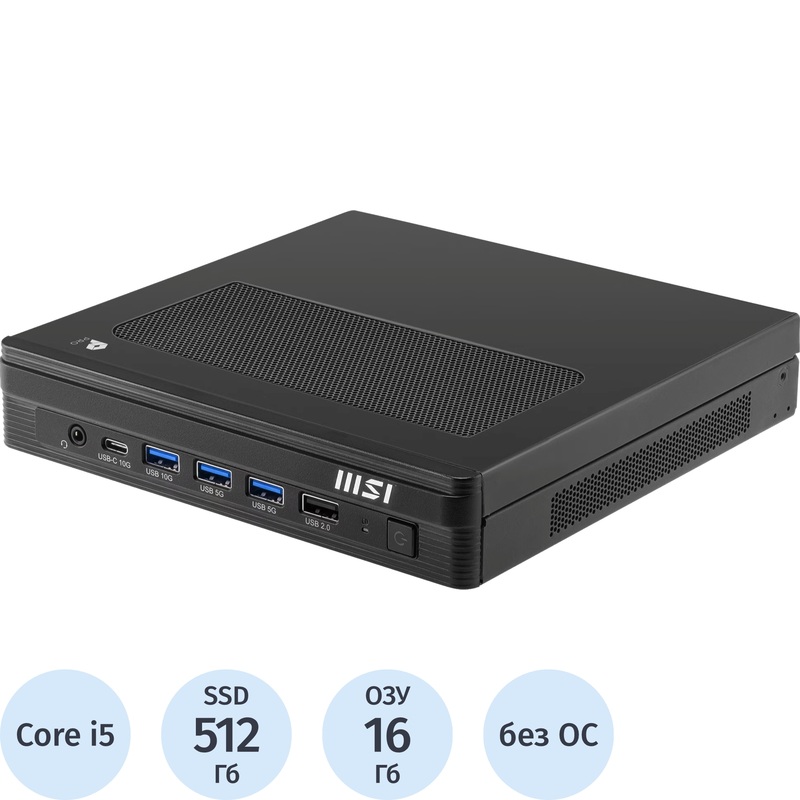 Изображение товара Мини ПК MSI Pro DP10 B210 Core i5 DDR5 16 ГБ SSD 512 ГБ без ОС