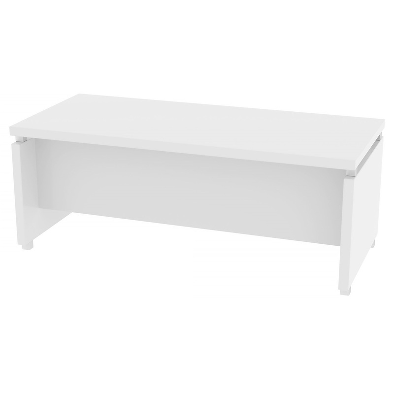 Изображение товара Стол руководителя письменный Комус Мебель Easy Director (белый жемчуг, 2000х900х780 мм)