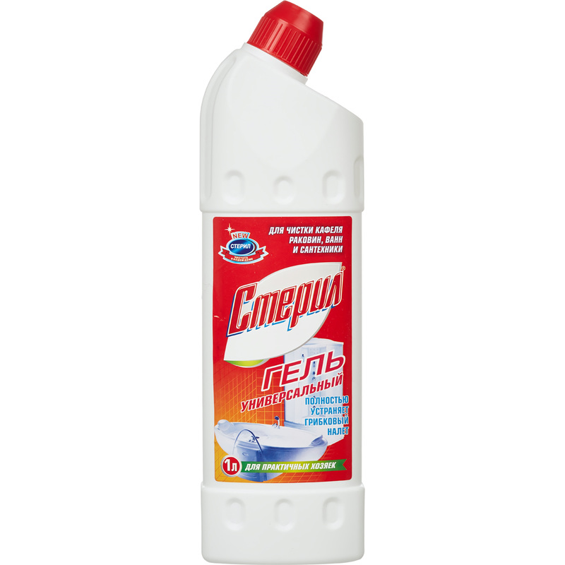 Изображение товара Универсальное чистящее средство Стерил гель 1 л для дезинфекции и чистки поверхностей