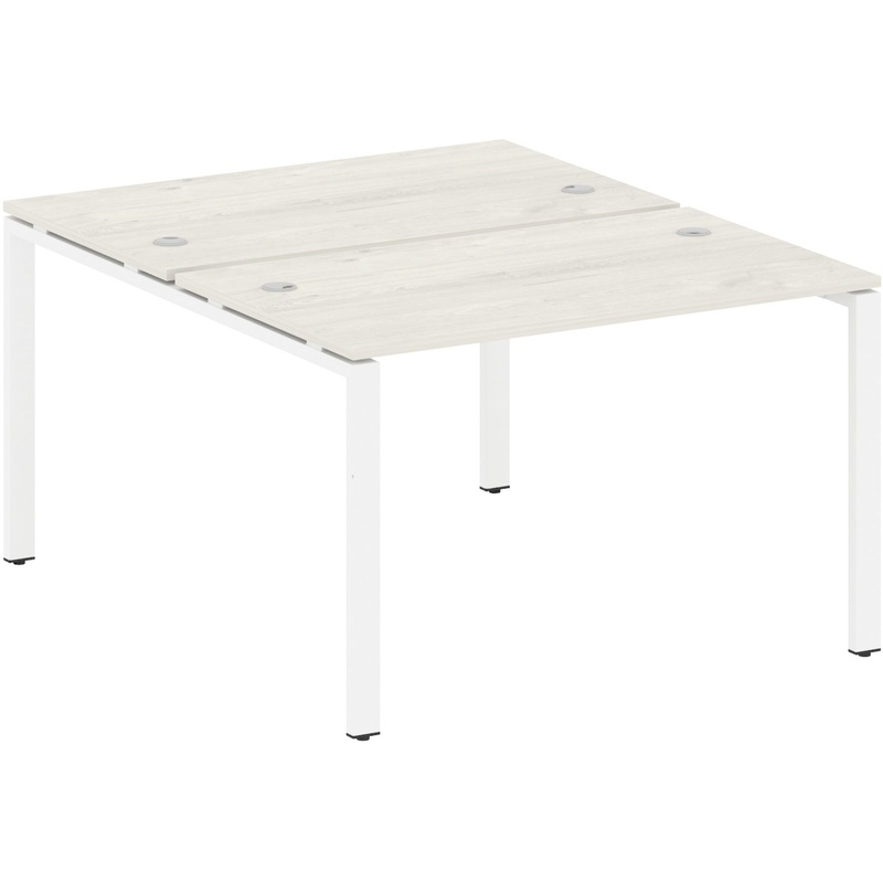 Изображение товара Рабочая станция Metal System Style БП.РАС-СП-2.2 дуб наварра/белый 1200x1475x750 мм