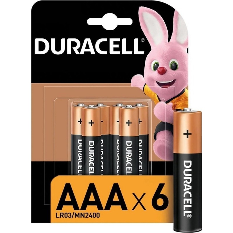 Изображение товара Батарейка AAA мизинчиковая Duracell Basic 6 штук в упаковке