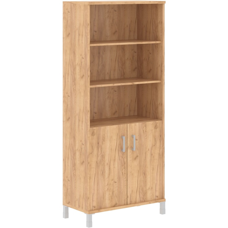 Изображение товара Шкаф для документов Born B 430.2 дуб бофорд двухстворчатый с 4 полками