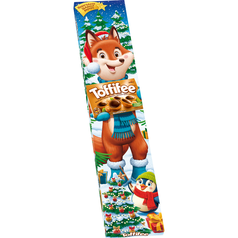 Изображение товара Конфеты Toffifee Зимний лес 250 г крупное сладкое лакомство с орехами и шоколадом