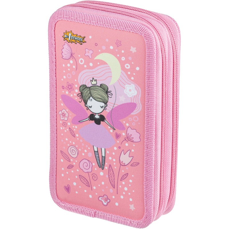 Изображение товара Двухсекционный пенал Комус Класс Фея розовый для школьников