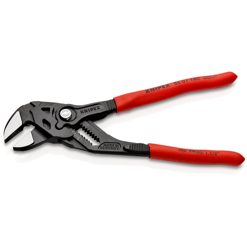 Изображение товара Клещи переставные 180 мм KNIPEX регулируемые захваты до 40 мм надежный профессиональный инструмент