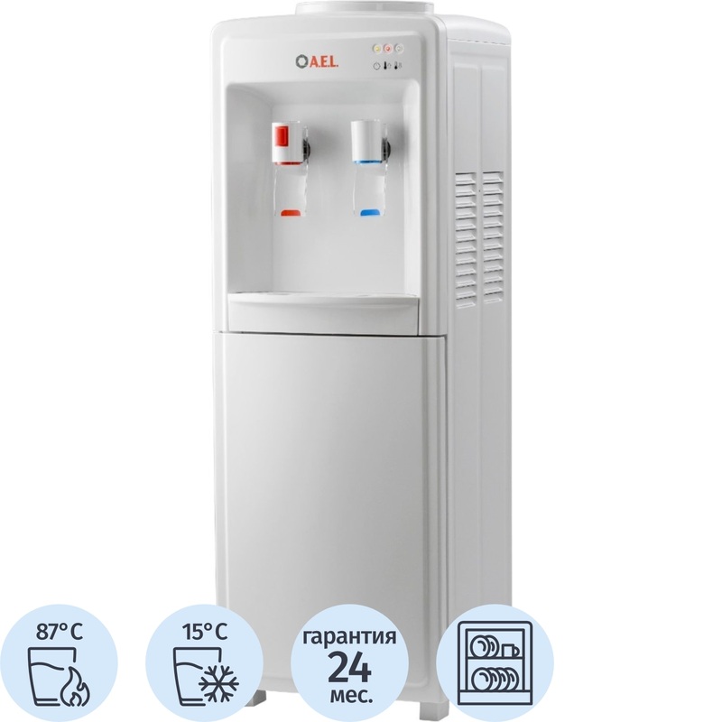 Изображение товара Кулер для воды AEL LD-AEL-718C белый (нагрев и охлаждение)