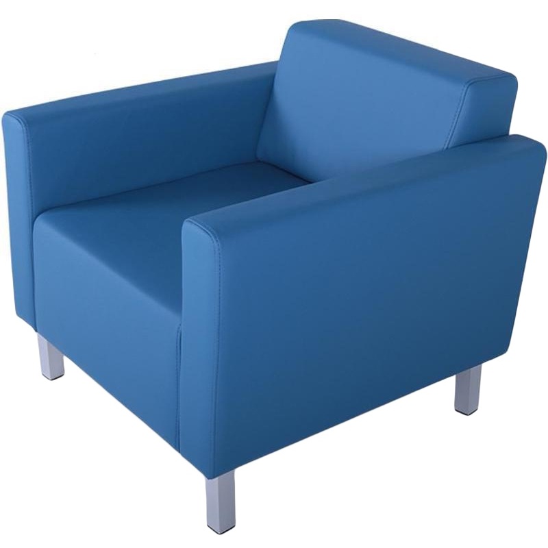 Изображение товара Кресло Евро синее (искусственная кожа)