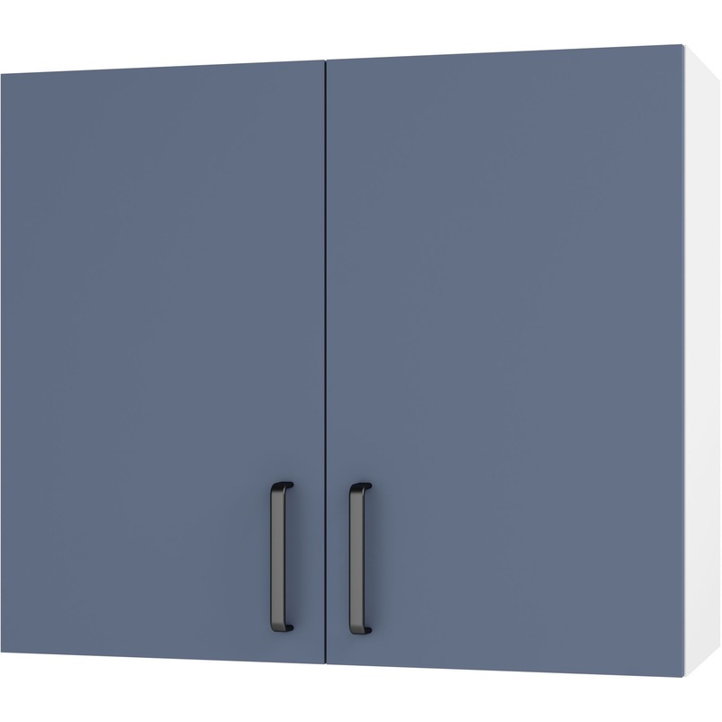 Изображение товара Настенный кухонный шкаф Комфорт 2 911675 с двуцветным фасадом и доводчиками