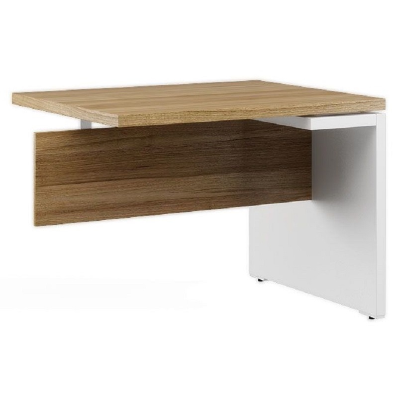 Изображение товара Брифинг-приставка Zion орех/белая 1000x800x740 мм для офиса и дома