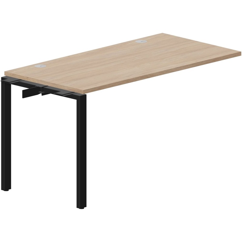 Изображение товара Стол-приставка Strike STNPG147OWNR дуб светлый/чёрный 1380х680х750 мм