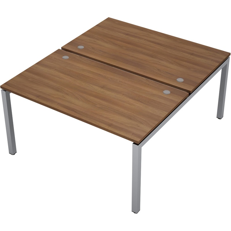 Изображение товара Приставной стол Avance 6МБ.5289 двухместный шамони тёмный алюминий матовый 1400x1635x750 мм