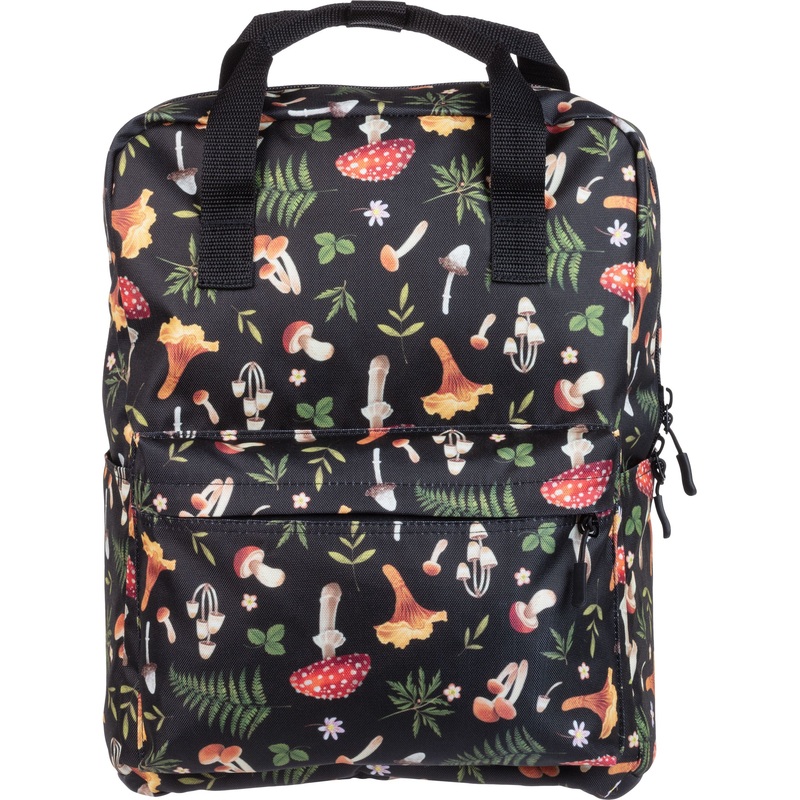 Изображение товара Рюкзак Комус Класс Квадро Грибы черный 17 л для взрослых