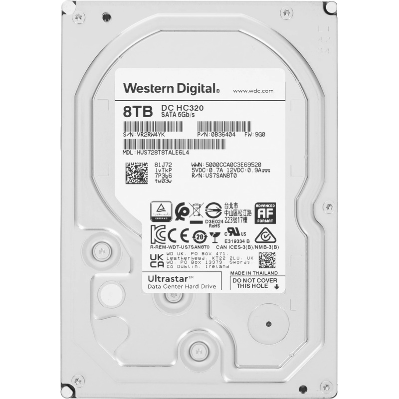 Изображение товара Жёсткий диск Western Digital 8 ТБ 3.5 SATA высокая скорость и надёжность