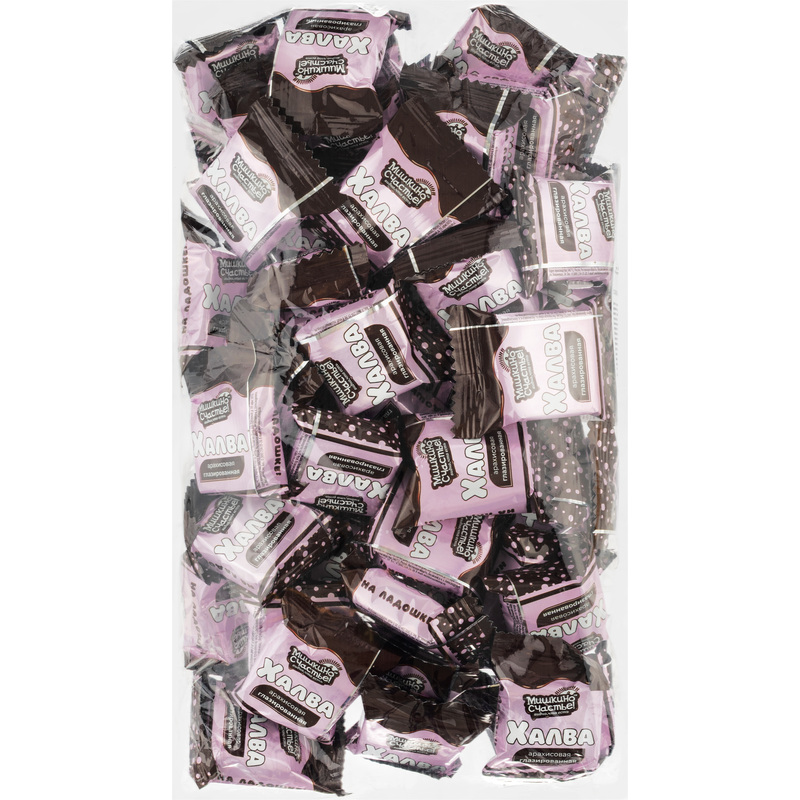 Изображение товара Конфеты Халва арахисовая глазированная 1 кг Мишкино счастье