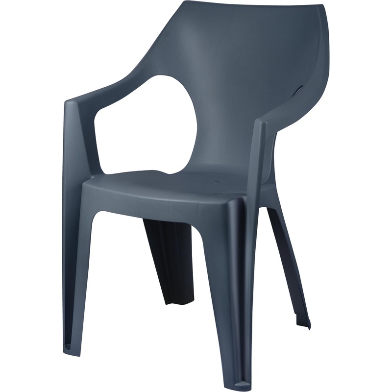 Изображение товара Кресло пластиковое Decorona DeForma (графитовый шторм)