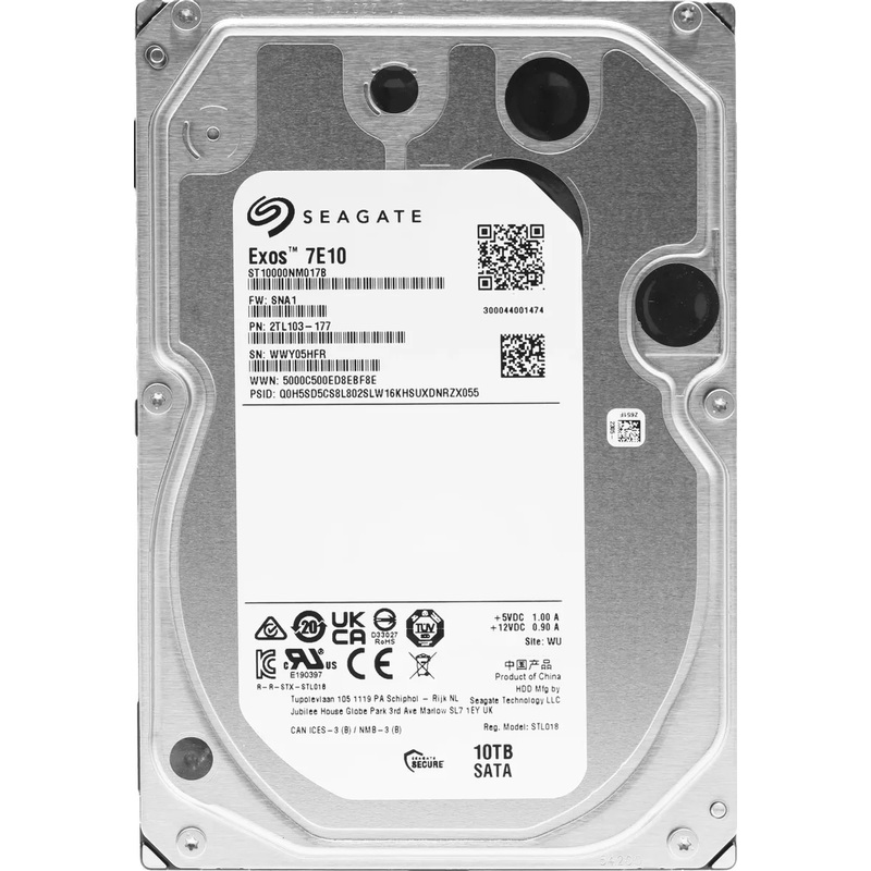 Изображение товара Жёсткий диск Seagate Exos ST10000NM017B 10 ТБ 7200 RPM SATA