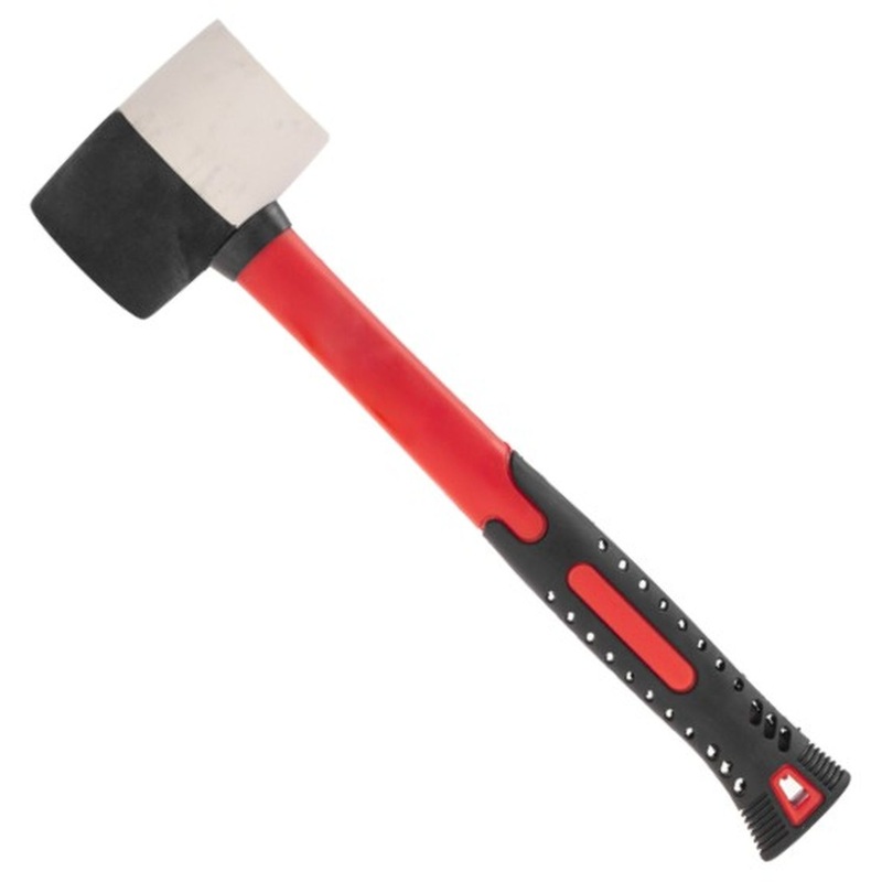 Изображение товара Киянка резиновая Kranz 225 г с резиновым бойком и эргономичной ручкой