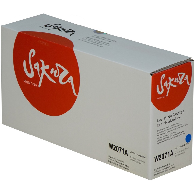 Изображение товара Лазерный картридж Sakura 117A для HP голубой совместимый 700 страниц