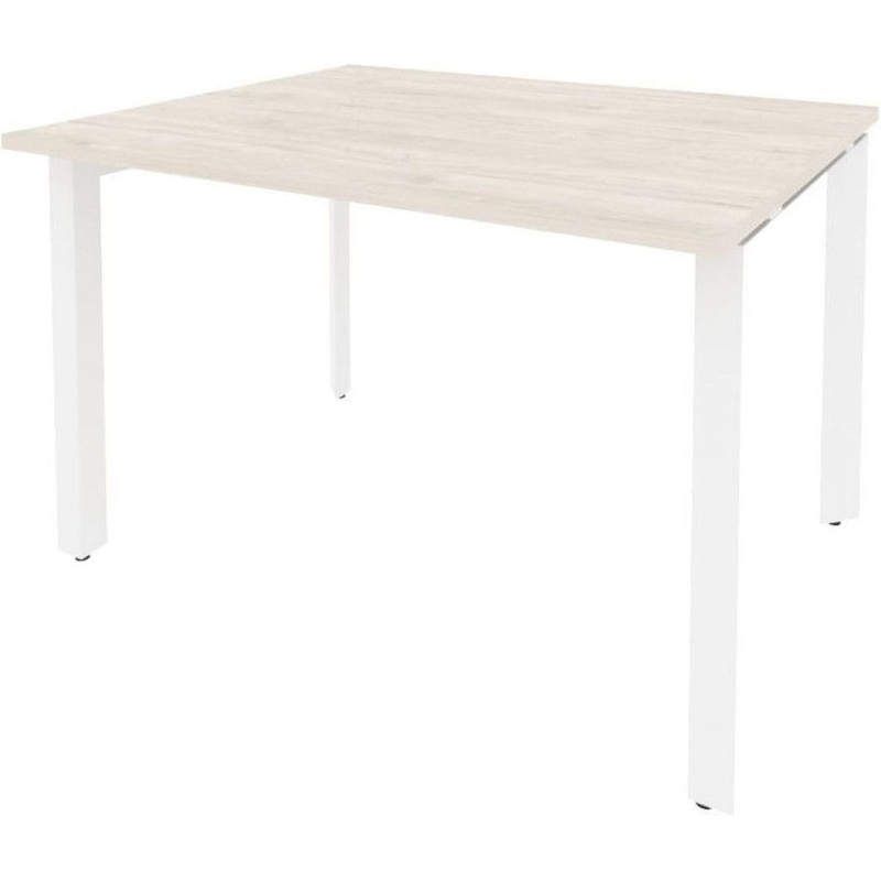 Изображение товара Стол для переговоров Onix-П O.MP-PRG-1.2, 1180х980х750 мм, белый/денвер светлый