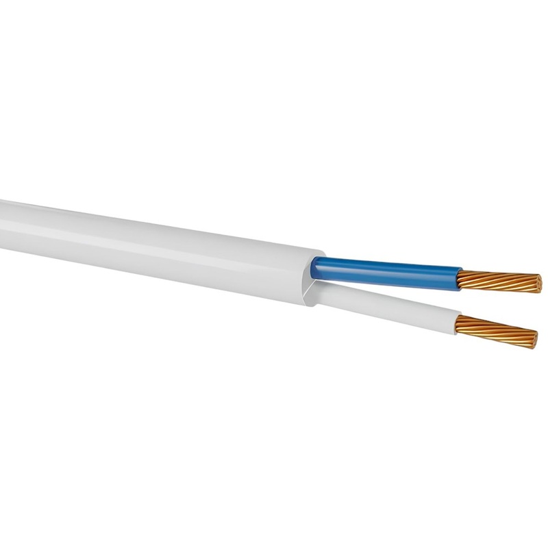 Изображение товара Провод ПВС 2х0.75 (100 метров) бухта белый ПромЭл 1555376 ГОСТ