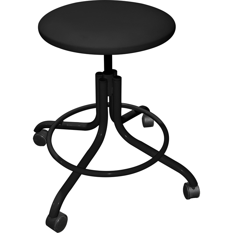 Изображение товара Табурет медицинский винтовой М92-101 черный (искусственная кожа)