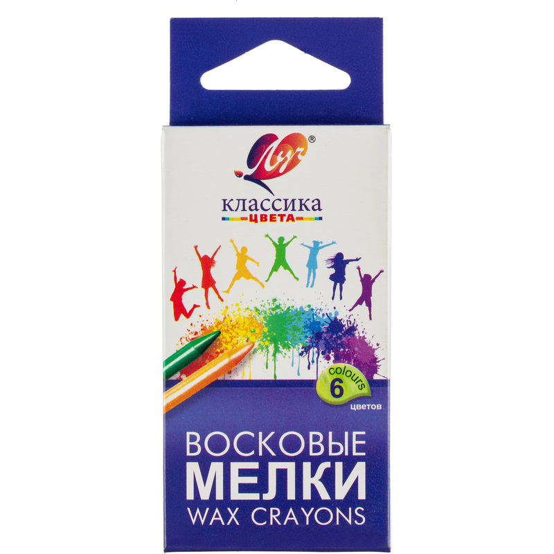 Изображение товара Мелки восковые Луч Классика круглые 6 цветов для творчества