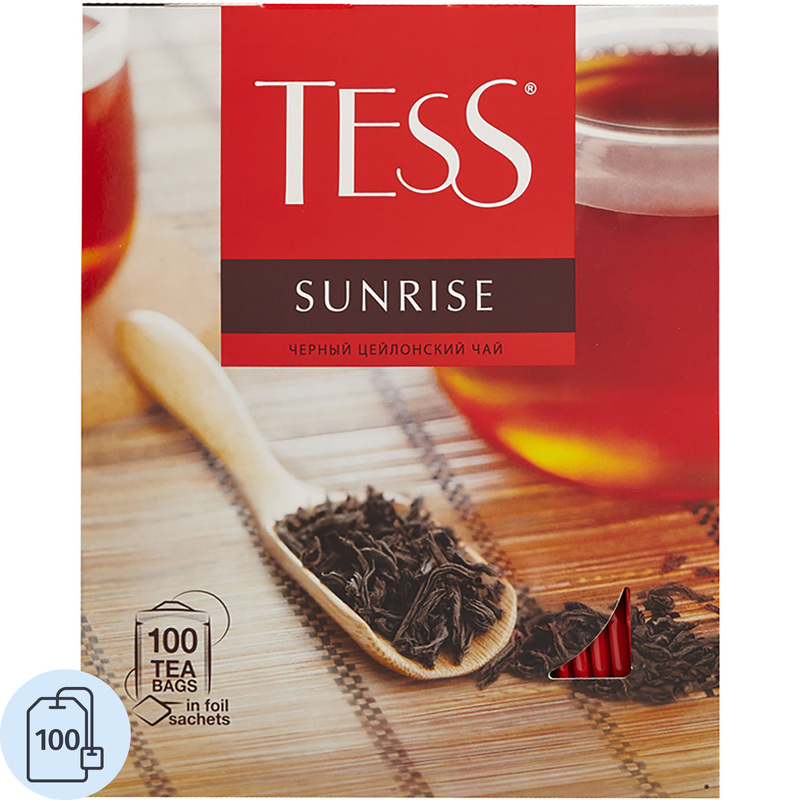 Изображение товара Чай черный Tess Sunrise 100 пакетиков