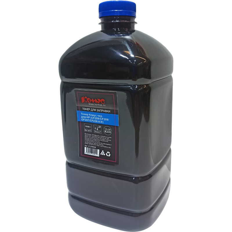 Изображение товара Тонер Комус CF259/CF289/CF287/CF226 A/X для HP черный совместимый 1000 г
