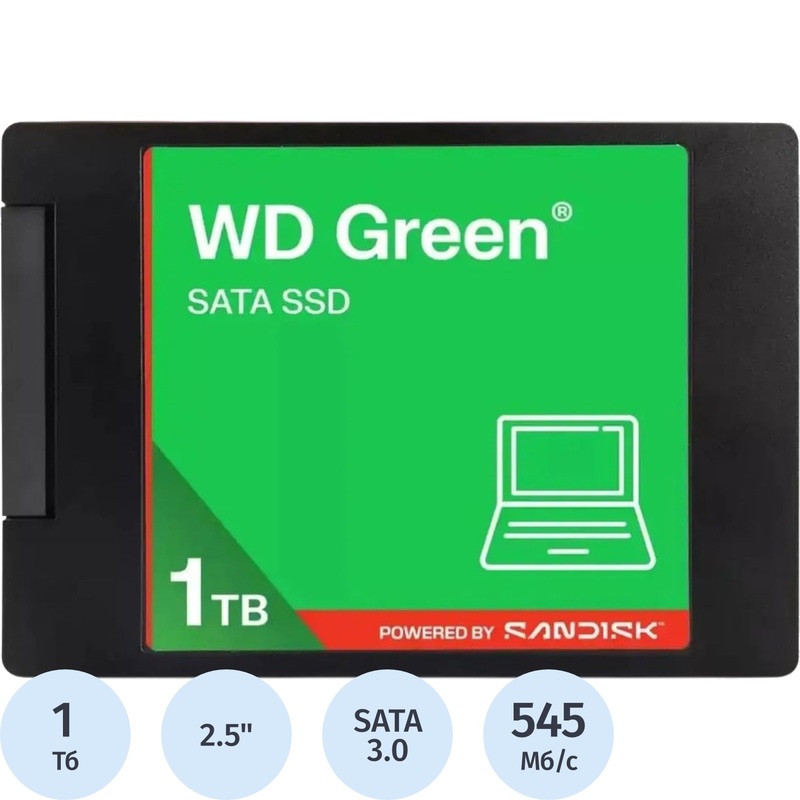 Изображение товара WD Green 1ТБ SATA SSD WDS100T5G0A