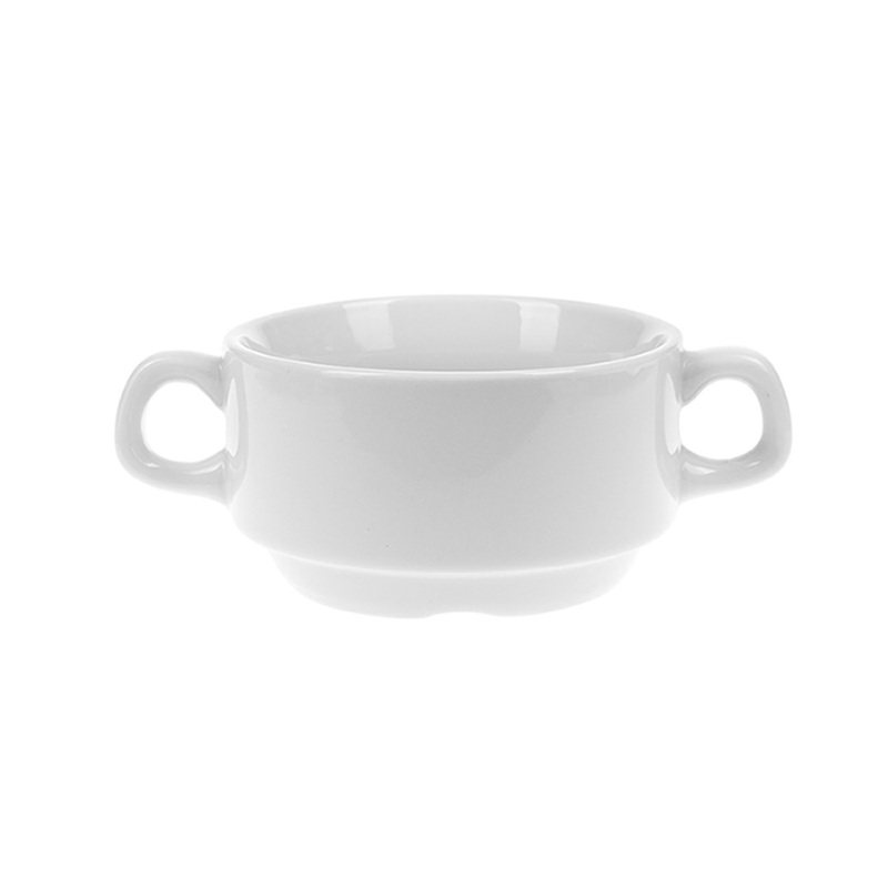 Изображение товара Фарфоровая чаша Collage 300 мл белая 6 штук в упаковке фк376