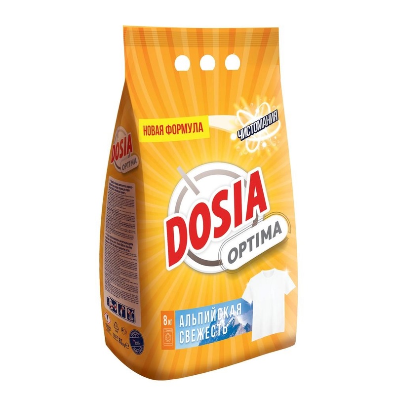 Изображение товара Порошок стиральный автомат Dosia Optima Альпийская свежесть 8 кг