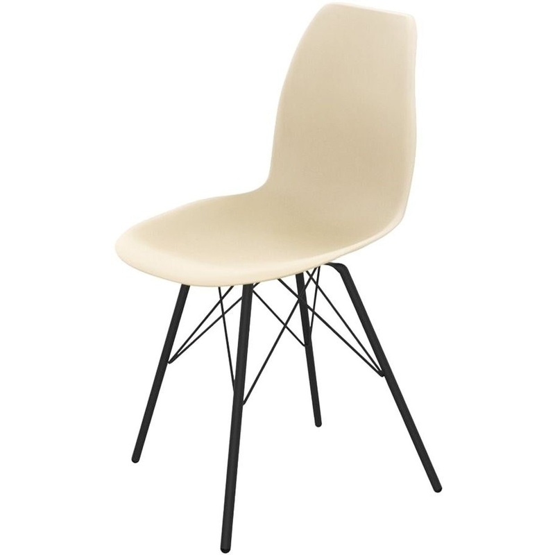 Изображение товара Обеденный стул Sheffilton SHT-ST29/S37 бежевый металл пластик экокожа