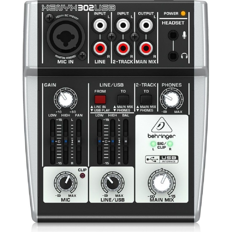 Изображение товара Микшерный пульт Behringer 302USB