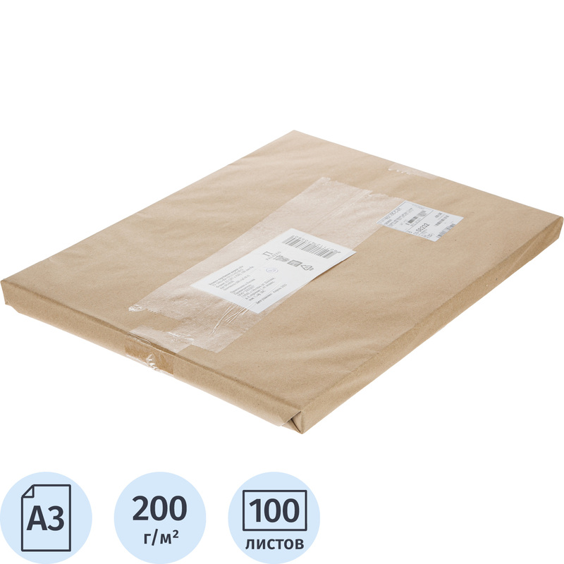 Изображение товара Ватман бумага чертежная Гознак А3 100 листов 29.7x42 см