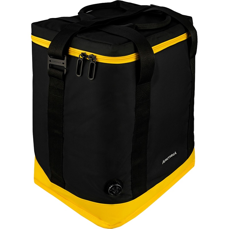 Изображение товара Термосумка Арктика 20 л 31.5x24.5x40 см чёрная жёлтая надежная изоляция