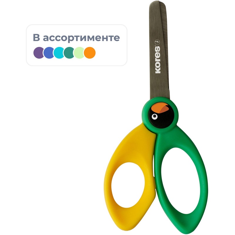 Изображение товара Ножницы детские Kores Birdy 125 мм универсальные тупоконечные